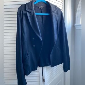 Super soft black blazer style light jacket by Express